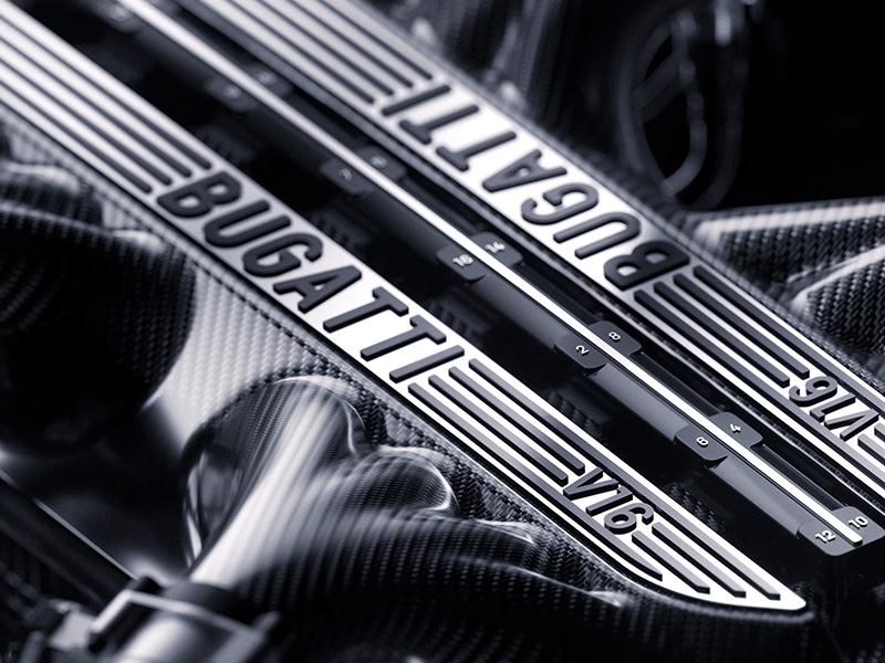 بوجاتي تعلن عن محرك ثوري جديد: V16 هجين لخليفة السيارة الأسطورية شيرون