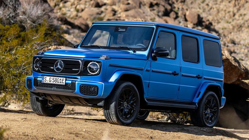 The new electric Mercedes G-Class
مرسيدس جي كلاس الكهربائية الجديدة