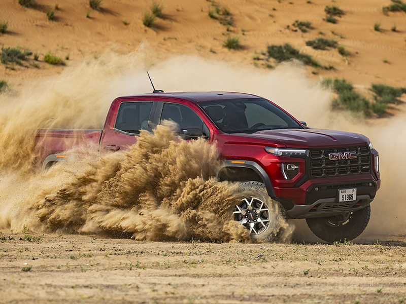 جي ام سي كانيون تصل أسواق الشرق الأوسط لأول مرة شاحنة جنرال موتورز الجديدة في الشرق الأوسط شاحنة جي ام سي الجديدة كانيون AT4X شاحنات قوية شاحنات جي ام سي شاحنات الطرق الوعرة سيارات للطرق الوعرة دبي الرياض السعودية الإمارات GMC Canyon reaches the Middle East markets for the first time The new General Motors truck in the Middle East New GMC Canyon truck AT4X Powerful trucks GMC trucks Off-road trucks Off-road vehicles Dubai, Riyadh, Saudi Arabia, UAE