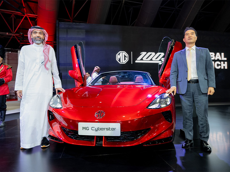 ام جي موتورز تحتفل بالمئوية مع إطلاق 3 طرازات بمعرض جدة الدولي للسيارات سيارات صينية سيارات بريطانية سيارات عملية سيارات اعتمادية سيارات عائلية سيارات رياضية سيارات كهربائية سيارات قوية ام جي ار اكس 9 ام جي 5 ام جي سايبرستر ام جي ام جي بي MG Motors celebrates centenary with launch of 3 models at Jeddah International Motor Show Chinese cars British cars Practical cars Reliability cars Family cars Sports cars Electric cars Powerful cars MG RX9 MG 5 MG Cyberster MG MGB