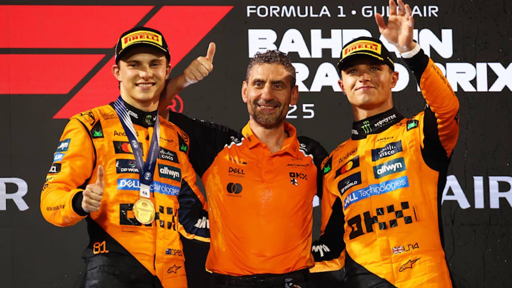 جائزة البحرين الكبرى: فوز تاريخي لـ بياستري وماكلارين يضع الفريق الإنجليزي في الصدارتين!
سوبر كارز
سيارات رياضية
سيارات سوبر سبورت
سيارات سوبر رياضية
سيارات إنجليزية
فورمولا 1 
ماكلارين
لاندو نوريس
أوسكار بياستري
مرسيدس
جورج راسيل
فيراري
شارل لوكلير
لويس هاملتون
ريد بُل
ماكس فرستابن
سباق السيارات
سيارات سباق
سباق البحرين فورمولا 1 
Bahrain Grand Prix: Historic victory for Piastri and McLaren puts the English team in the lead!
Supercars
Sports Cars
Supersport Cars
Supersport Cars
English Cars
Formula 1
McLaren
Lando Norris
Oscar Piastri
Mercedes
George Russell
Ferrari
Charles Leclerc
Lewis Hamilton
Red Bull
Max Verstappen
Motor Racing
Racing Cars
Bahrain Formula 1 Grand Prix