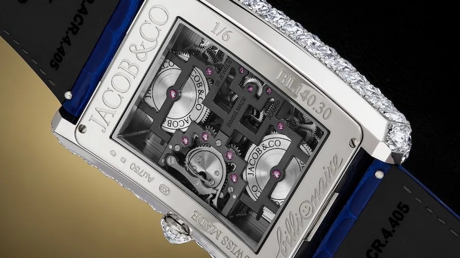 ساعة Jacob & Co
ساعة Angel Cut
Jacob & Co Billionaire
ساعة ملياردير جاكوب آند كو
ساعات فاخرة مرصعة بالألماس
ساعة توربيون مزدوج
ساعات هاي جولري
سعر ساعة Jacob & Co
ساعات فاخرة 2026
ساعات ألماس فاخرة
Jacob & Co Angel Cut
ساعة فاخرة 3.4 مليون دولار
ساعة Jacob & Co Billionaire Angel Cut مرصعة بالألماس
تصميم ساعة Angel Cut مع توربيون مزدوج
تفاصيل ألماس Angel Cut في ساعة فاخرة
ساعة Jacob & Co بعلبة من الذهب الأبيض
توربيون مزدوج في ساعة Billionaire
مقطع داخلي لحركة JCAM50 في ساعة فاخرة
سوار جلد تمساح أزرق لساعة Jacob & Co
تفاصيل 298 حجر ألماس في ساعة Angel Cut
ساعة فاخرة بإصدار محدود من Jacob & Co
تصميم فاخر لساعات هاي جولري مرصعة بالألماس
Jacob and Co watch
Angel Cut watch
Billionaire Double Tourbillon
Jacob and Co Billionaire
luxury diamond watch
high jewelry watches
double tourbillon watch
Jacob and Co price
luxury watches 2026
diamond luxury watch
Angel Cut diamonds
$3.4 million watch
Jacob and Co Billionaire Angel Cut diamond watch
Angel Cut watch with double tourbillon
close-up of Angel Cut diamonds on luxury watch
Jacob and Co white gold case watch
double tourbillon mechanism in Billionaire watch
JCAM50 movement inside luxury watch
blue alligator strap on Jacob and Co watch
298 diamond details on Angel Cut watch
limited edition Jacob and Co luxury watch
high jewelry diamond watch design